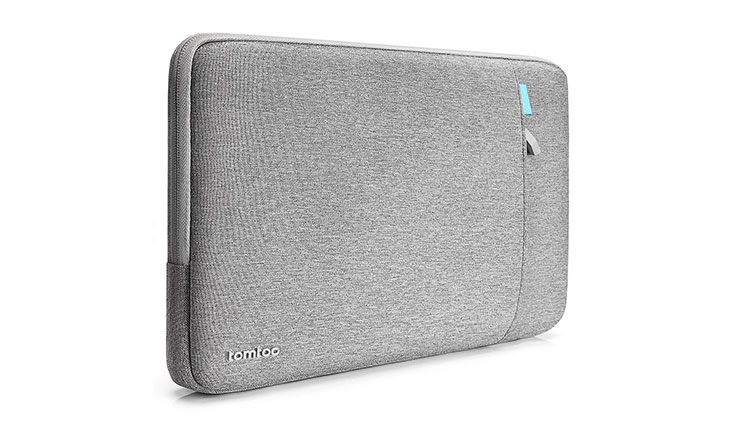 Tomtoc Drop-proof Laptop Sleeve for 13 - 13.3 Inch MacBook Air | MacBook Pro Retina Late 2012 - Early 2016 | 12.9 Inch iPad Pro, 360° Protective Chromebook Tablet Case, Spill-Resistant, Gray