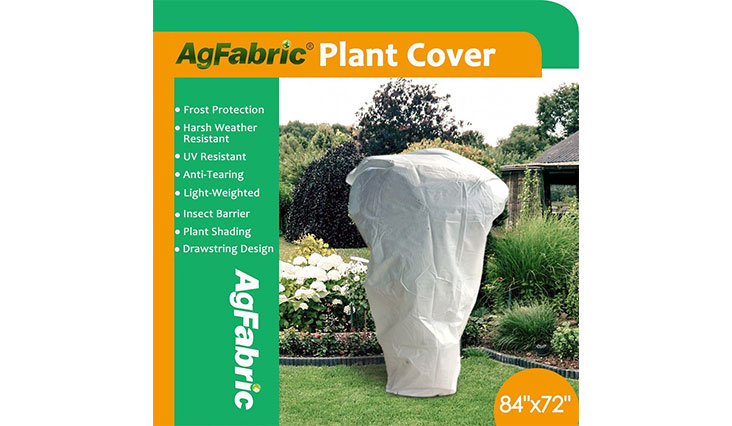 Agfabric Warm Worth Frost Blanket - 0.95 oz Fabric of 84"x 72" Shrub Jacket, Rectangle Plant Cover for Frost Protection