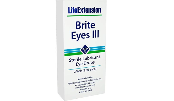 Life Extension Brite Eyes III, 2 tubes, 5 ML each