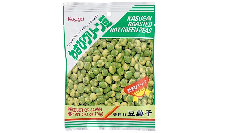 Kasugai Wasabi Green Peas 2.61oz (2 Pack)