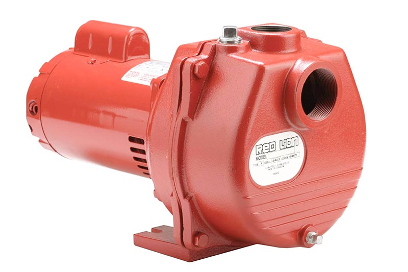 Red Lion RLSP-200 Self-Priming High Capacity Sprinkler Pump, Cast Iron Pump, 2-HP 80-GPM