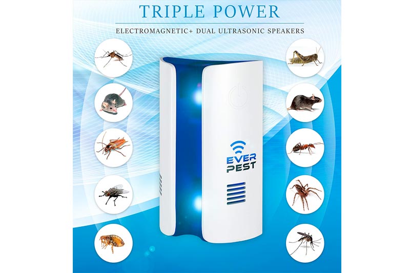  Ever Pest Ultrasonic Electromagnetic Pest Repellent Control 2018, Plug in Home Indoor and Outdoor Repeller, Get Rid of Mosquito, Ant, Flea, Rats, Roaches, Cockroaches, Fruit Fly, Rodent, Insect